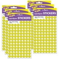thumbnail image 1 of TREND Neon Yellow Smiles superSpots Stickers, 800 Per Pack, 6 Packs, 1 of 2