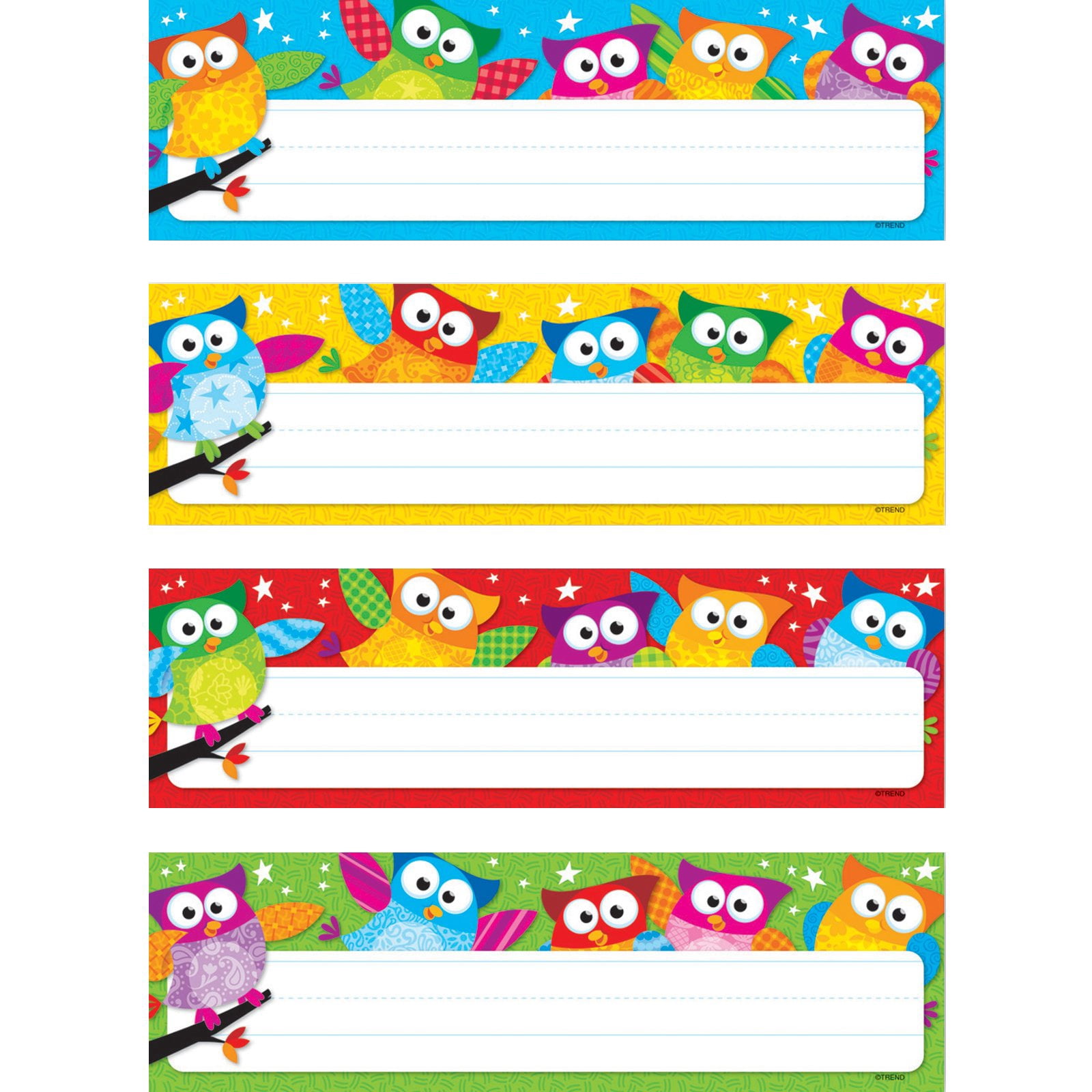 TREND Owl Stars Desk Toppers Name Plates Variety Pack 2 7 8 X 9 1 2 trend-owl-stars-desk-toppers-name-plates-variety-pack-2-7-8-x-9-1-2