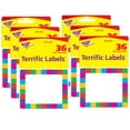 thumbnail image 1 of TREND Rainbow Plaid Terrific Labels, 36 Per Pack, 6 Packs, 1 of 4
