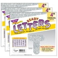 thumbnail image 1 of TREND Silver Sparkle 4-Inch Casual Uppercase Ready Letters, 216 Pieces, 1 of 2