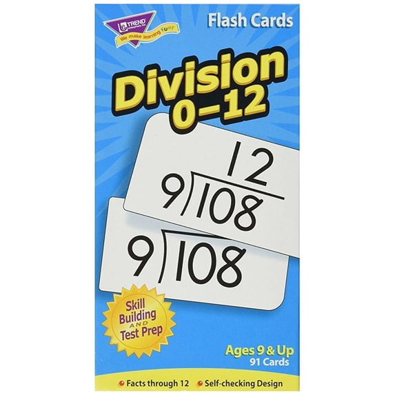 TREND Skill Drill Flash Cards, 3 x 6, Division