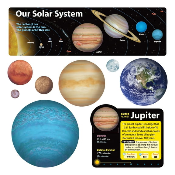 TREND Solar System Bulletin Board Accents, Multicolor