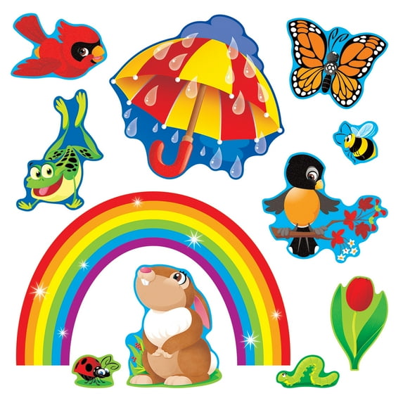 TREND Spring Things Bulletin Board Set, 31 Pieces