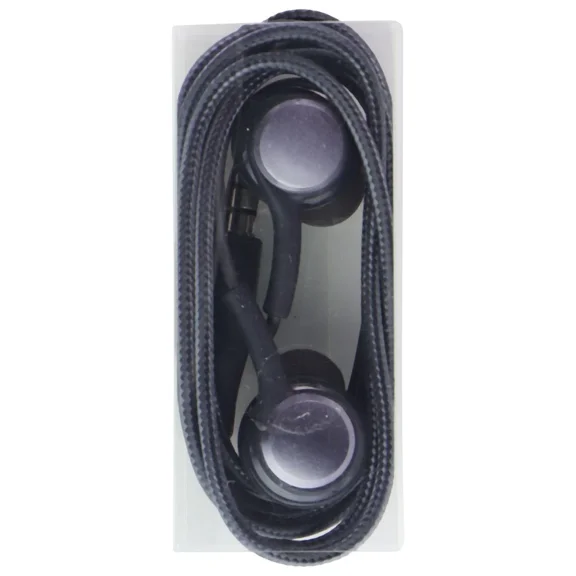 TREND- Universal 3.5Mm Braided Stereo Headphones With Mic/Remote - Dark Gray