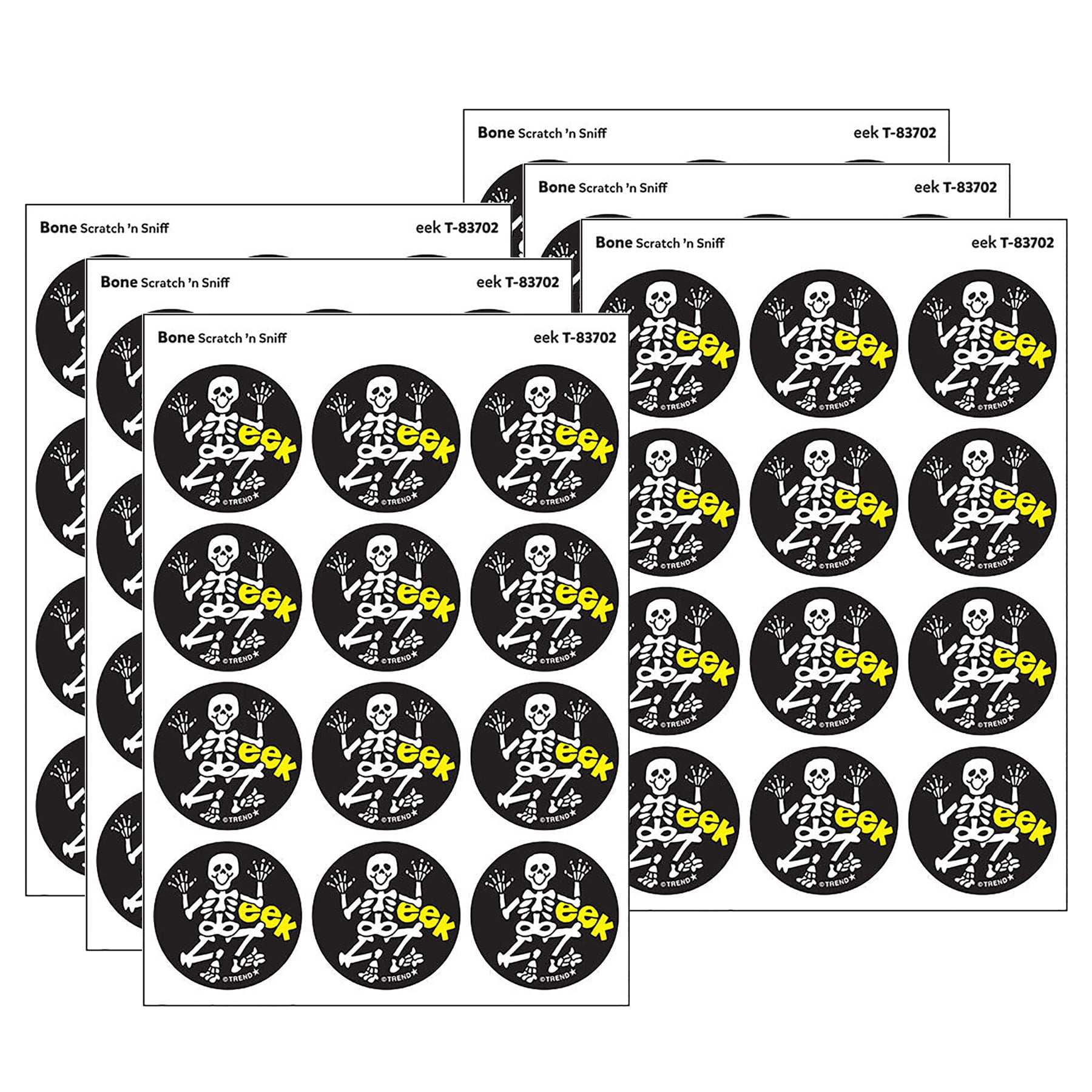 TREND eek/Bone Scent Retro Scratch 'n Sniff Stinky Stickers, 24 Per ...