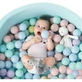 thumbnail image 1 of TRENDBOX 100 Ball - 5 Macaron Colors Pit Balls Non-Toxic Free BPA Soft Plastic Balls for Ball Pit Play Tent Baby Playhouse Pool Birthday Party Decoration, 1 of 2