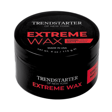 TRENDSTARTER - EXTREME WAX (4oz) - Strong Hold - Matte Finish - Premium Water Based Flake-Free Hair Wax for All Hair Types - All-Day Hold Hair Styling Pomade