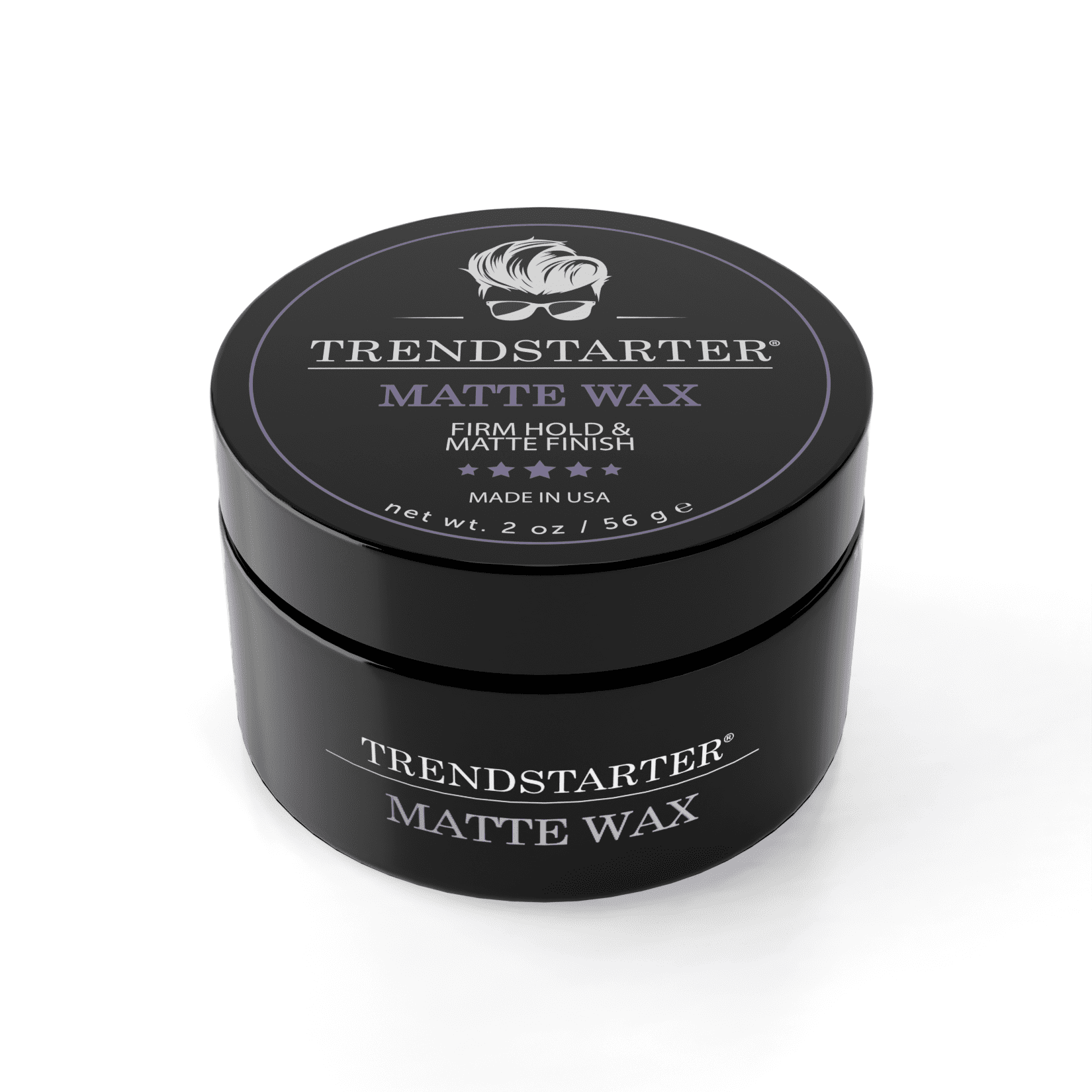 TRENDSTARTER MATTE WAX (2oz) Firm Hold Matte Finish Mens Hair