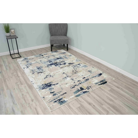 TRENDY Modern Stylish Living Room Rug Design 1403 - 2'6"x7'9" Runner, Beige
