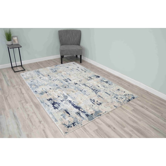 TRENDY Modern Stylish Living Room Rug Design 1415 - 2'6"x7'9" Runner, Beige