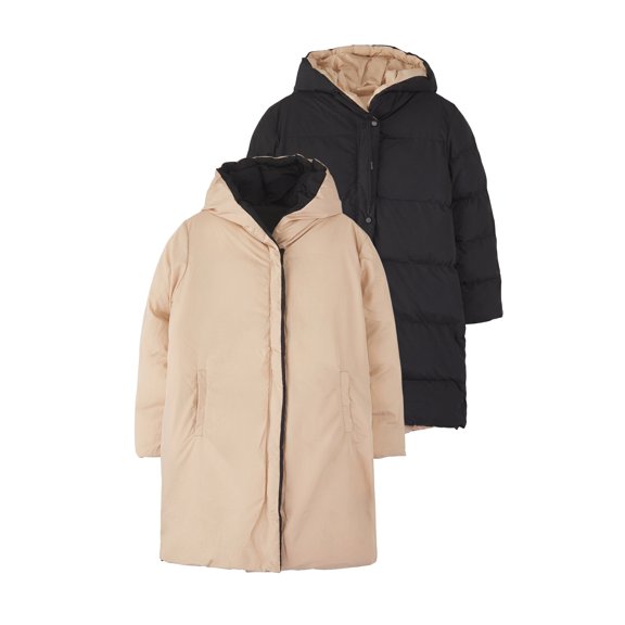TRENDYOLMİLLA Women's Black Plain Long Regular fit Winter Jackets