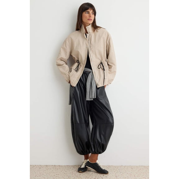 TRENDYOLMİLLA Women's Plaid Long Regular fit Winter Jackets
