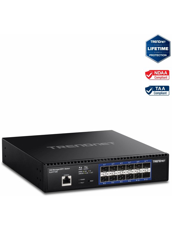 TL2-F7120, 12-Port 10G Layer 2 Managed SFP+ Switch