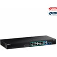 thumbnail image 1 of TRENDnet TPE-TG182F 18-port Gigabit High Power PoE+ Switch, 1 of 8