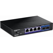TRENDnet TEG-S562, 6-Port Multi-Gig Network Switch, Unmanaged Desktop Ethernet Switch with Metal Housing, Black