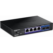 TRENDnet TEG-S562, 6-Port Multi-Gig Network Switch, Unmanaged Desktop Ethernet Switch with Metal Housing, Black