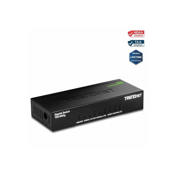 TRENDnet TEG-S80g  8-Port Gigabit GREENnet Mini Switch