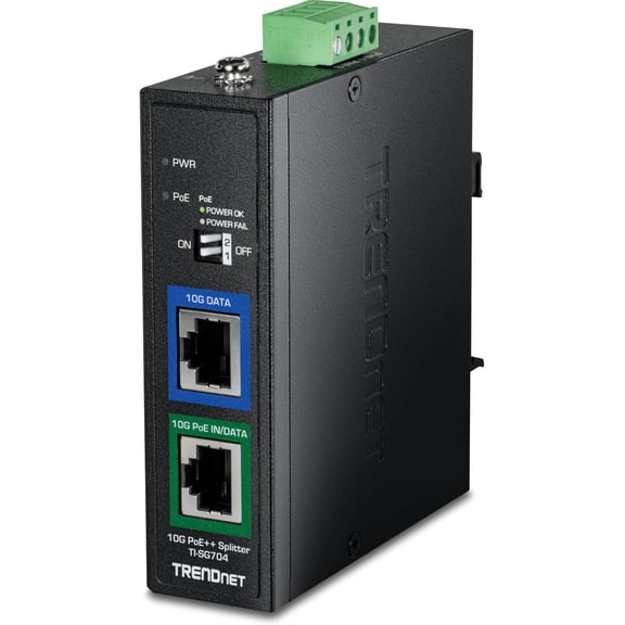 TRENDnet TI-SG704, Industrial 10G PoE++ Splitter