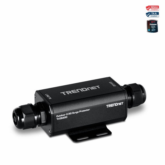 TRENDnet TI-OS300, Outdoor 2.5G PoE++ Ethernet Surge Protector