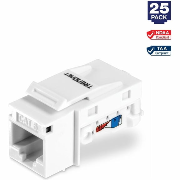 TRENDnet TC-K25C6 25 Pack Cat6 RJ-45 Keystone Jack