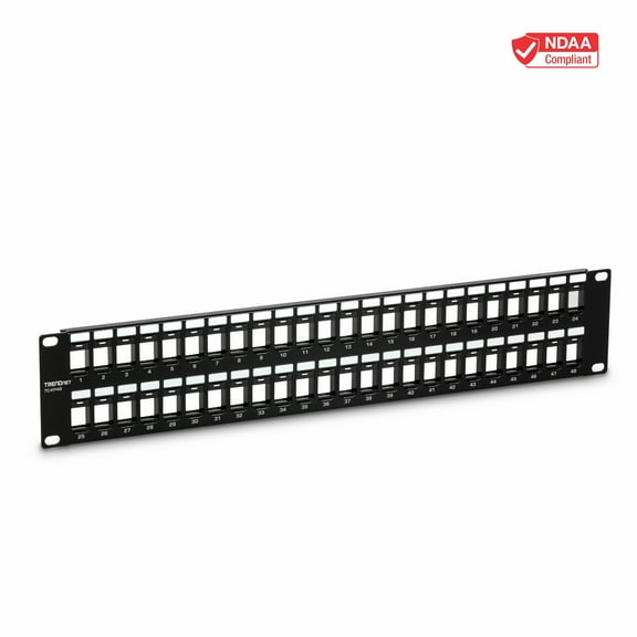 TRENDnet  TC-KP48, 48-Port Blank Keystone 2U HD Patch Panel