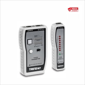 TRENDnet TC-NT2 Network Cable Tester for TP and Coax Cables with 2 RJ-45-to-BNC Adapters