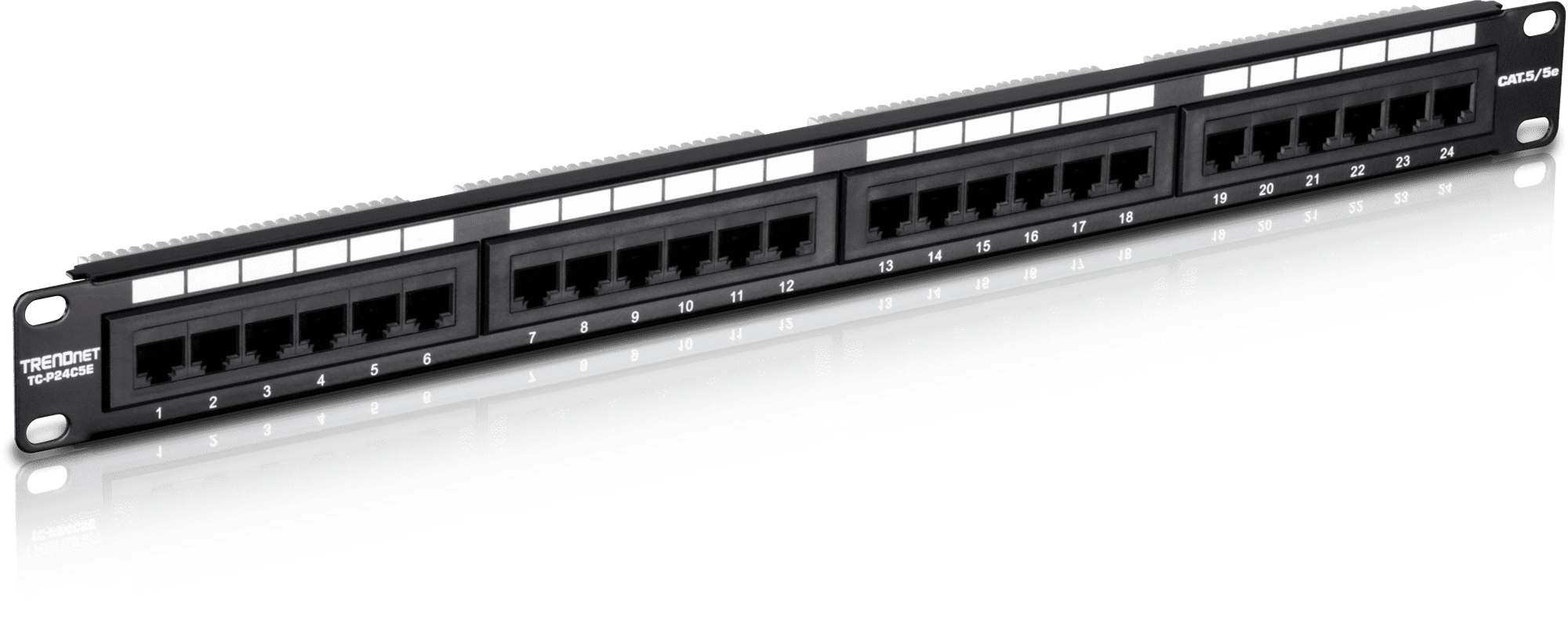 TRENDnet TC-P24C5E Cat5/5e 24-port Unshielded Patch Panel