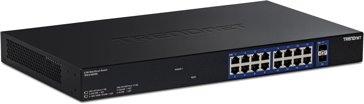 TRENDnet TEG-3182WS, 18-Port Multi-Gig Web Smart Switch
