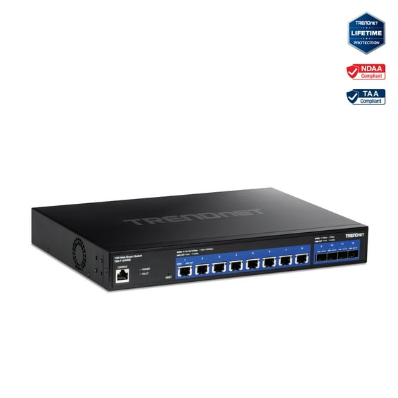 TRENDnet TEG-7124WS,12-Port 10G Web Smart Switch
