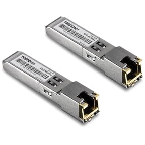 TRENDnet TEG-MGBRJ/2, 2-Pack 1000BASE-T RJ45 Copper SFP Modules,