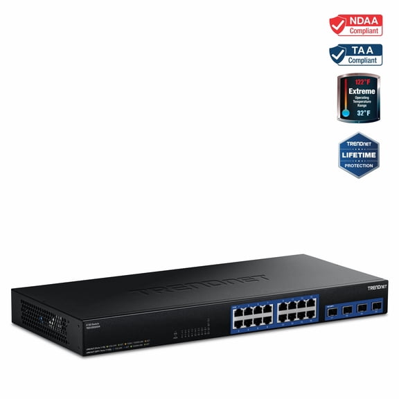 TRENDnet TEG-S50204,20-Port 2.5G/Multi-Gig Switch with 10G SFP+ Ports