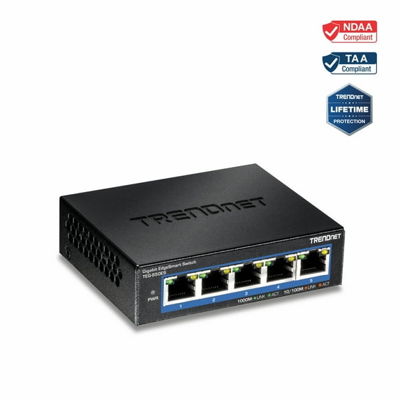 TRENDnet TEG-S50ES 5-Port Gigabit EdgeSmart Switch