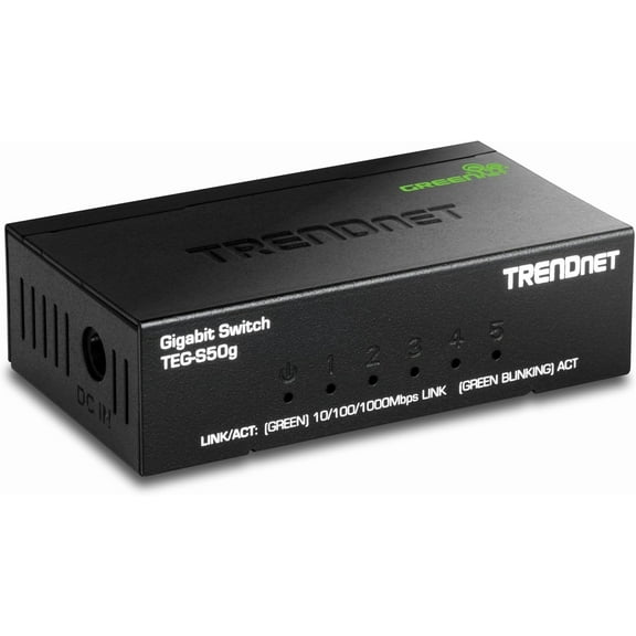 TRENDnet TEG-S50g, 5-Port Gigabit GREENnet Mini Switch