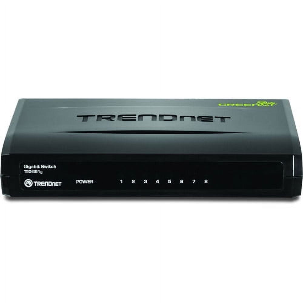 TRENDnet TEG S81g 8-Port Gigabit GREENnet Switch - switch - 8 ports