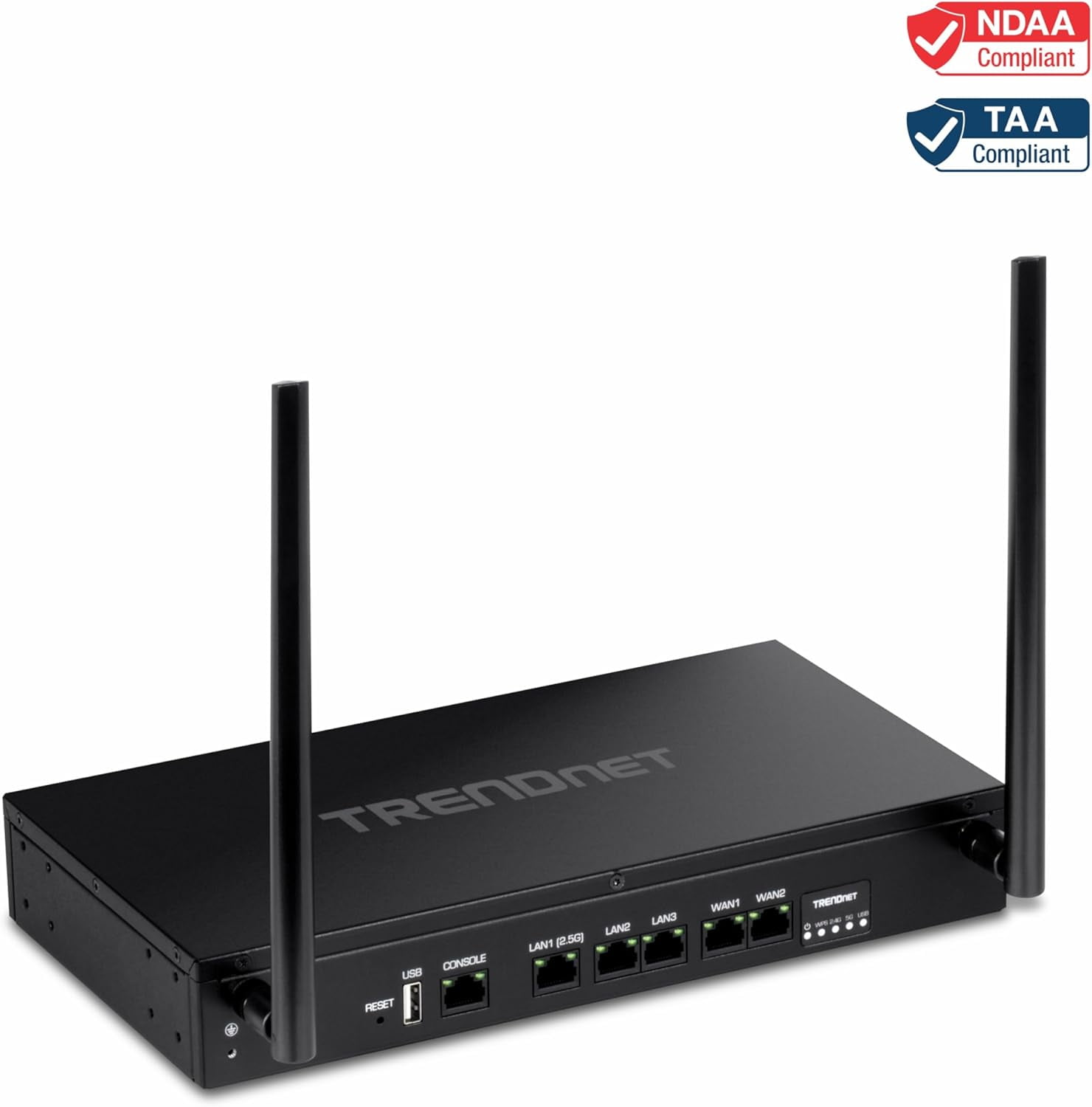 TRENDnet TEW-929DRU, AX1800 Dual-Band WiFi 6 Gigabit Dual-WAN VPN SMB Router