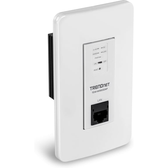 TRENDnet TEW-W960DAP, AX1800 Dual Band WiFi 6 PoE in-Wall Access Point
