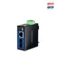 thumbnail image 1 of TRENDnet TI-F10S30 Hardened Industrial 100Base-FX Single-Mode SC Fiber Converter, 1 of 4
