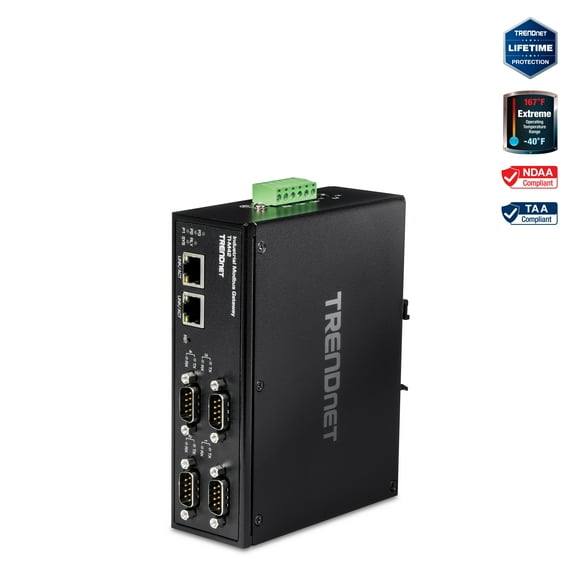TRENDnet TI-M42, 4-Port Industrial Modbus Gateway