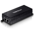 thumbnail image 1 of TRENDnet TPE-115GI PoE+ Gigabit Injector, 30W PoE Injector with Auto-Sensing and 100M Range, Black, 1 of 10