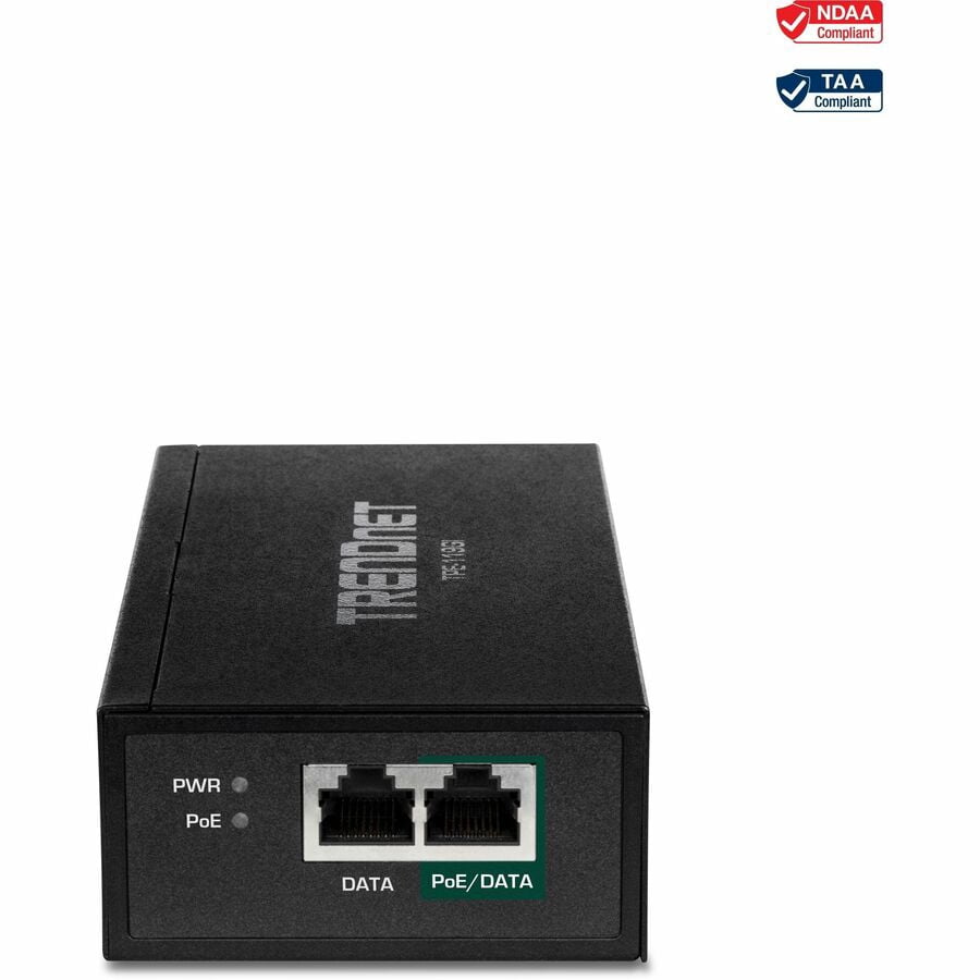 TRENDnet TPE-119GI Gigabit PoE Injector, 95W PoE++ Injector with 802.3bt Auto-Sensing and 100 m Range
