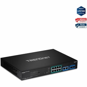 TRENDnet TPE-3012LS, 12-Port Gigabit PoE+ Smart Surveillance Switch