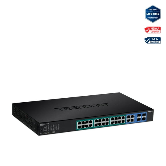 TRENDnet TPE-5028WS 28-Port Gigabit Web Smart PoE+ Switch (370W)