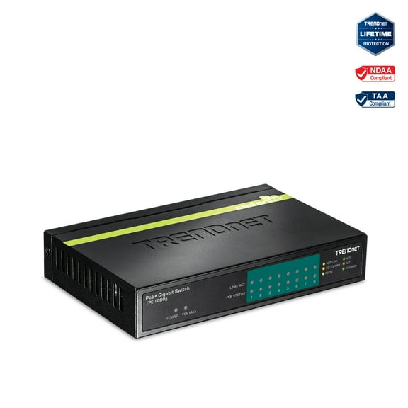 TRENDnet TPE-TG80g 8-port Gigabit GREENnet PoE+ Switch