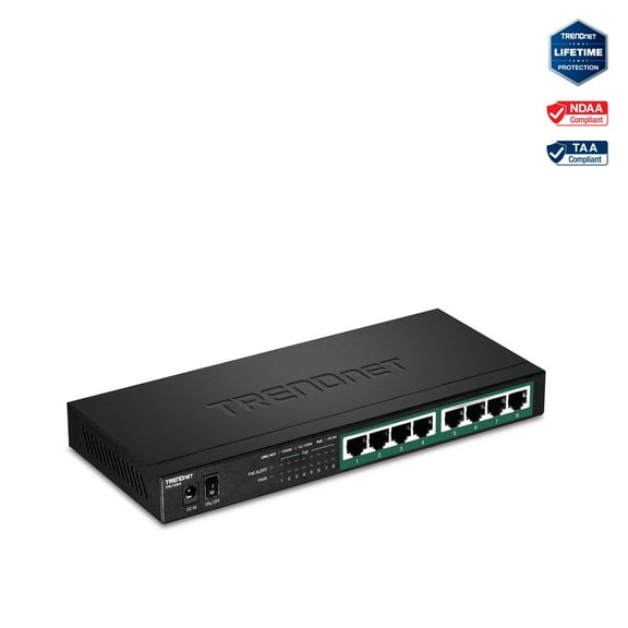 TRENDnet TPE-TG84, 8-Port Gigabit PoE+ Switch