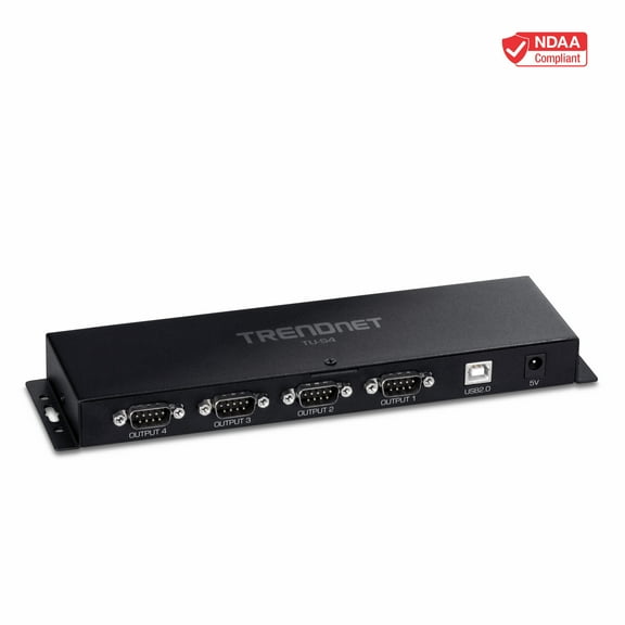 TRENDnet TU-S4, 4-Port USB to Serial RS232 Hub
