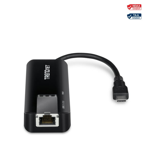 TRENDnet TUC-ET5G USB-C 3.1 to 5GBASE-T Ethernet Adapter – USB-C 5G Ethernet Adapter