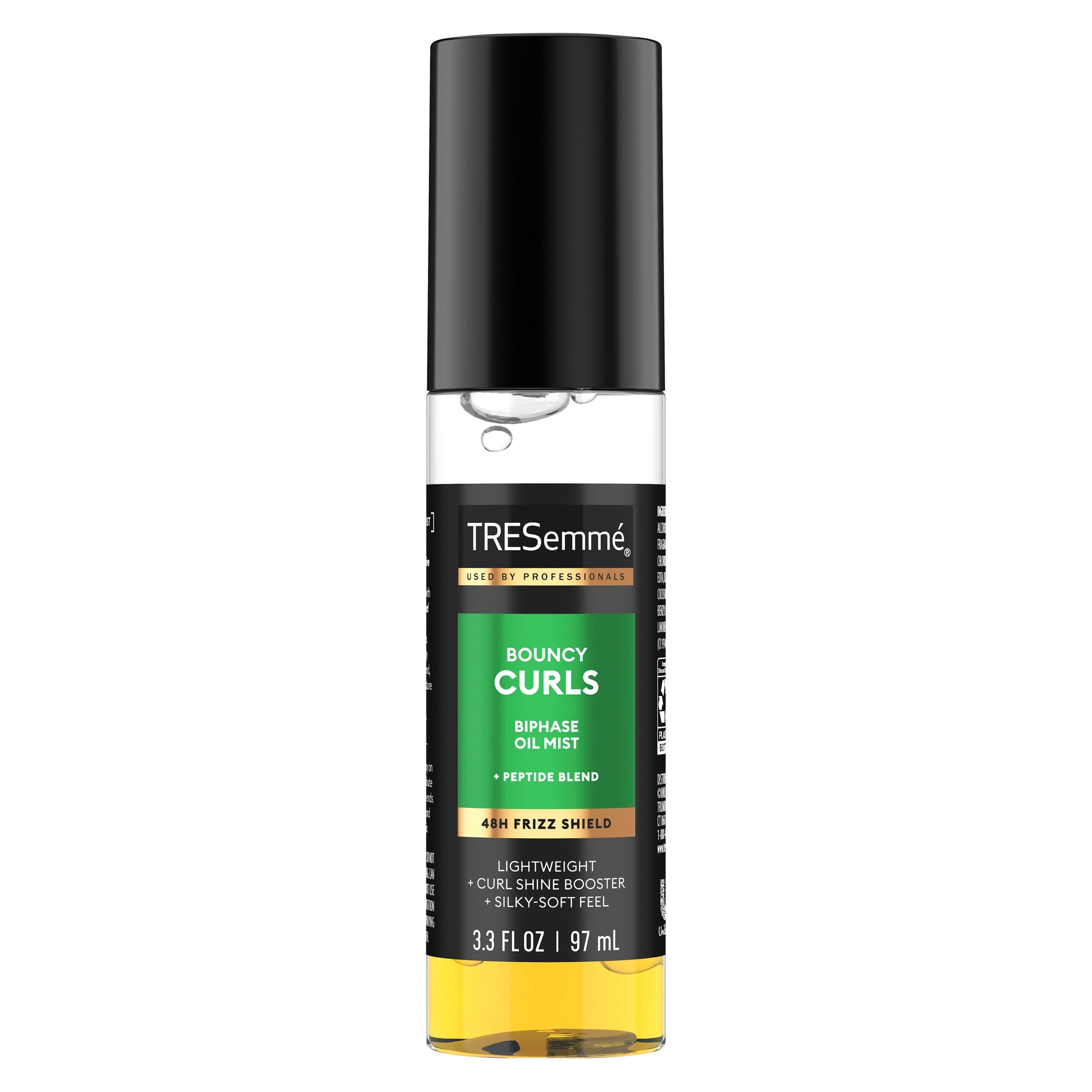 TRESemmé Biphase Oil Mist for a 48h Frizz Shield, Bouncy Curls with Peptide Blend, 3.3 fl oz
