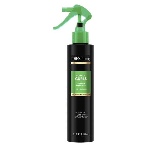 TRESemm Leave-In Refresher for a 2nd Day Curl Activation Bouncy Curls with Peptide Blend, 6.7 fl oz