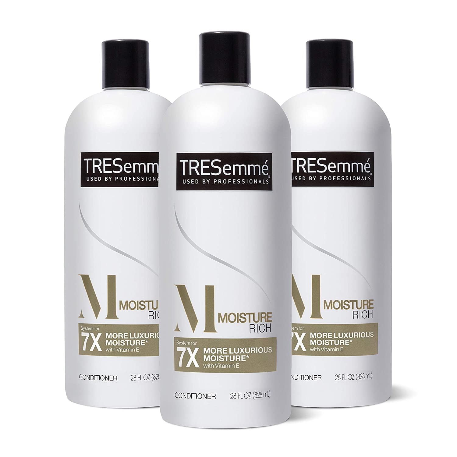 TRESemm&eacute; Conditioner for Dry Hair Moisture Rich Professional Quality Salon-Healthy Look and Shine Formulated with Vitamin E and Biotin, 28 Oz, 3