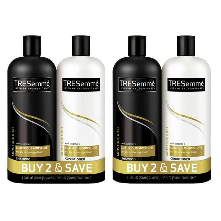 Moist Rich Shampoo 300ml　4本セット TRESemmé Moisture Rich Shampoo & Conditioner Set with Biotin